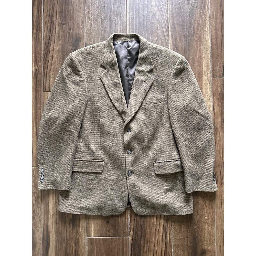 Gianfranco Ruffini 42R Camel Hair Blend Blazer Sport Coat Brown Italy Fabric